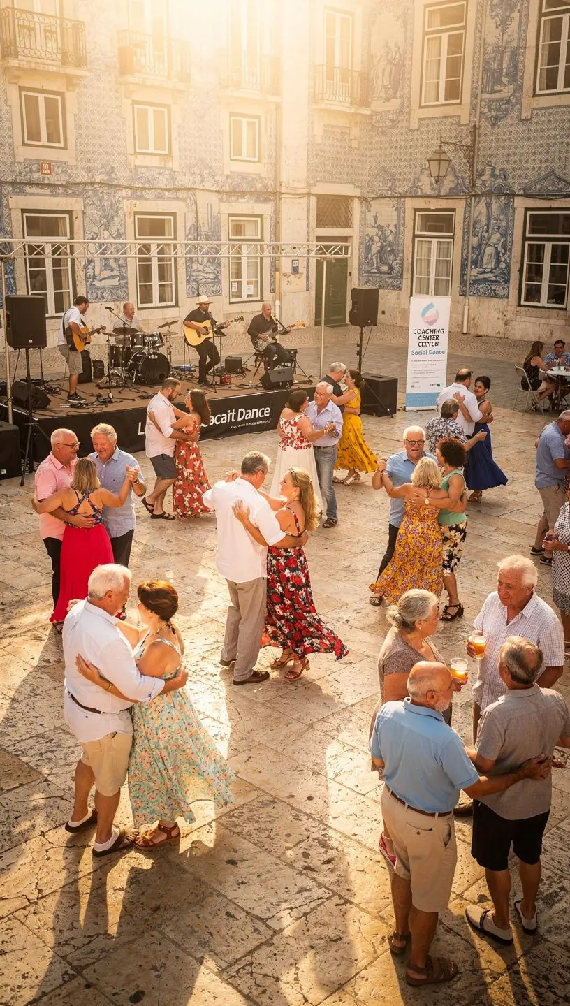 Participants building confidence through social dance classes